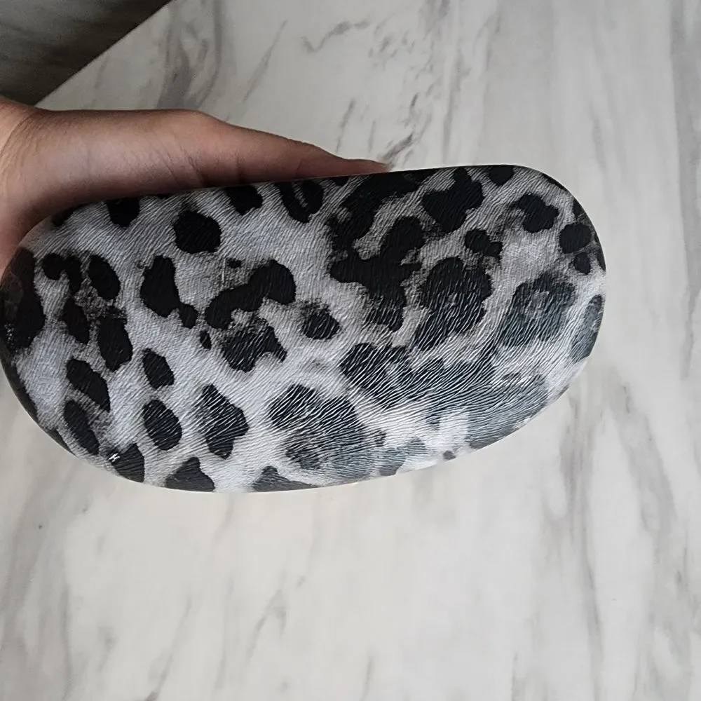 Corinne McCormack Grey Black Large Sunglasses Case